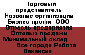 Торговый представитель › Название организации ­ Бизнес профи, ООО › Отрасль предприятия ­ Оптовые продажи › Минимальный оклад ­ 33 000 - Все города Работа » Вакансии   . Башкортостан респ.,Баймакский р-н